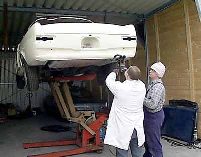 Restauration eines Mercedes W111 250SE -Hohlraumversiegelung - Bericht von Pleff