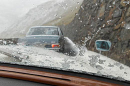 September-Schnee in den Alpen